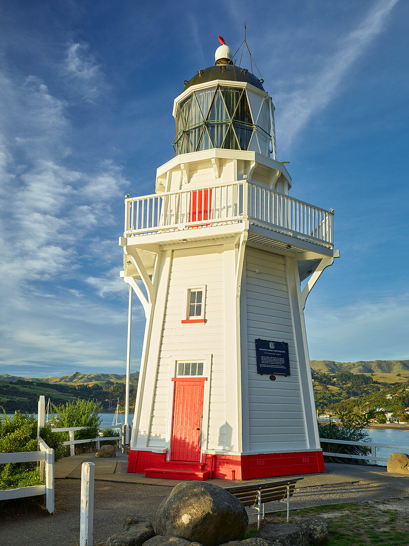 Leuchtturm, Akaroa, Banks Peninsula, Canterbury, Südinsel, Neuseeland, Ozeanien