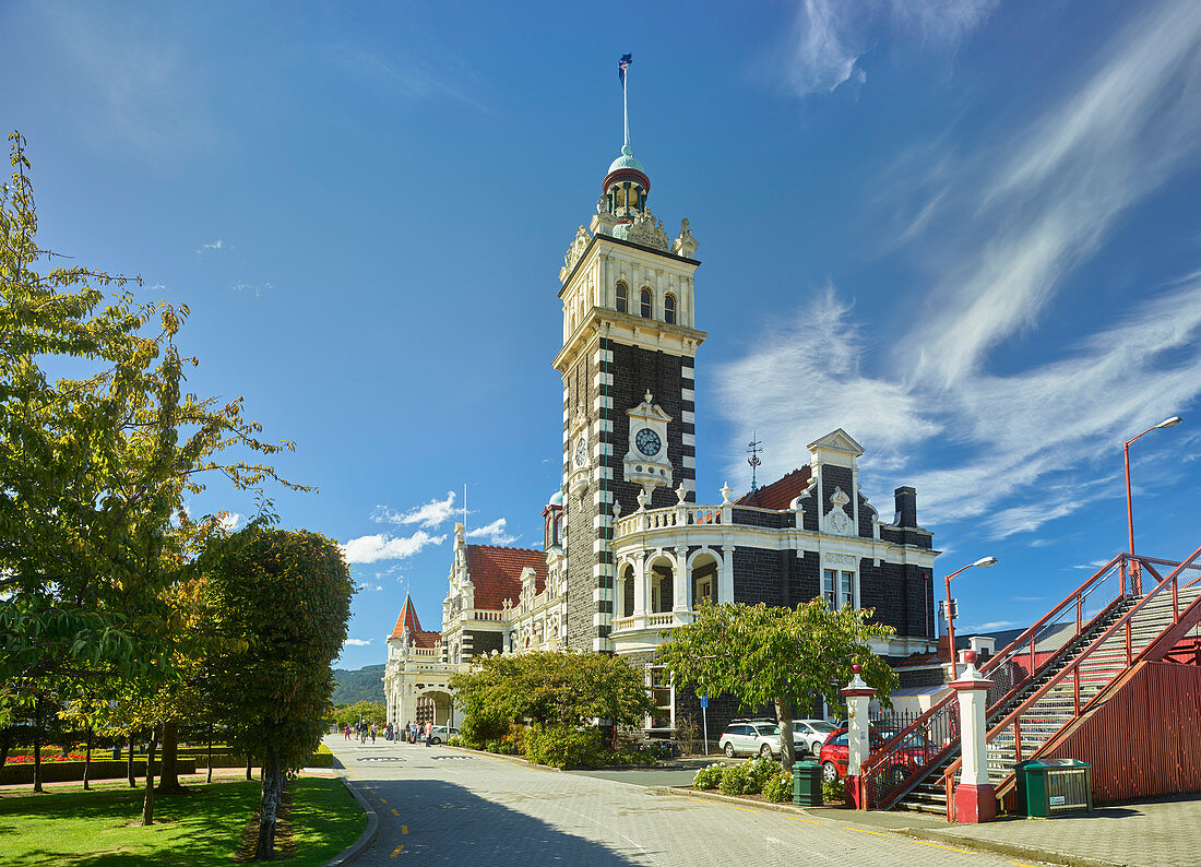 Railway Station, Dunedin, Otago, South Island, New Zealand, Oceania