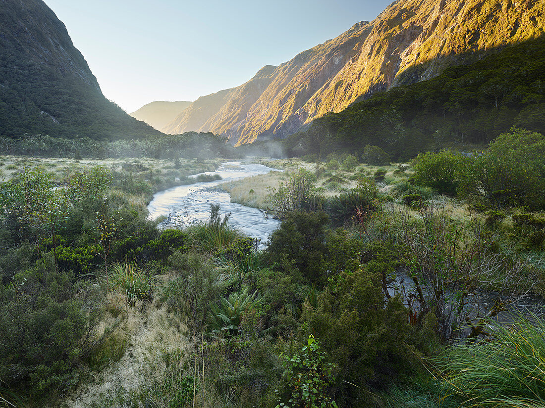 Hollyford River, Fiordland Nationalpark, Southland, Südinsel, Neuseeland, Ozeanien