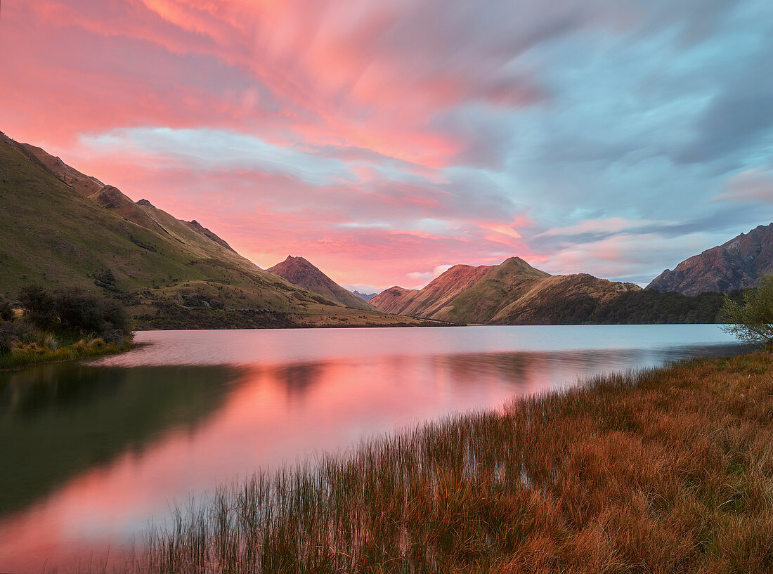 Moke Lake, Otago, Südinsel, Neuseeland, Ozeanien