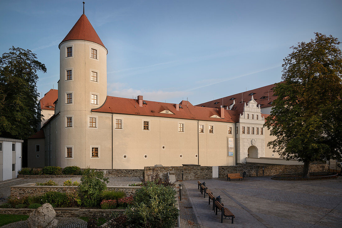 Castle Freudenstein, Old Town Freiberg, UNESCO World Heritage Montanregion Erzgebirge, Freiberg, Saxony