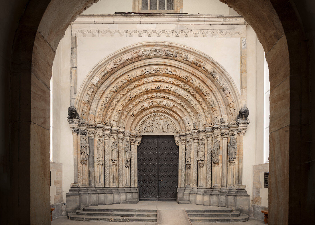 Golden Gate? in Freiberg Cathedral, historic old town Freiberg, UNESCO World Heritage Montanregion Erzgebirge, Freiberg, Saxony