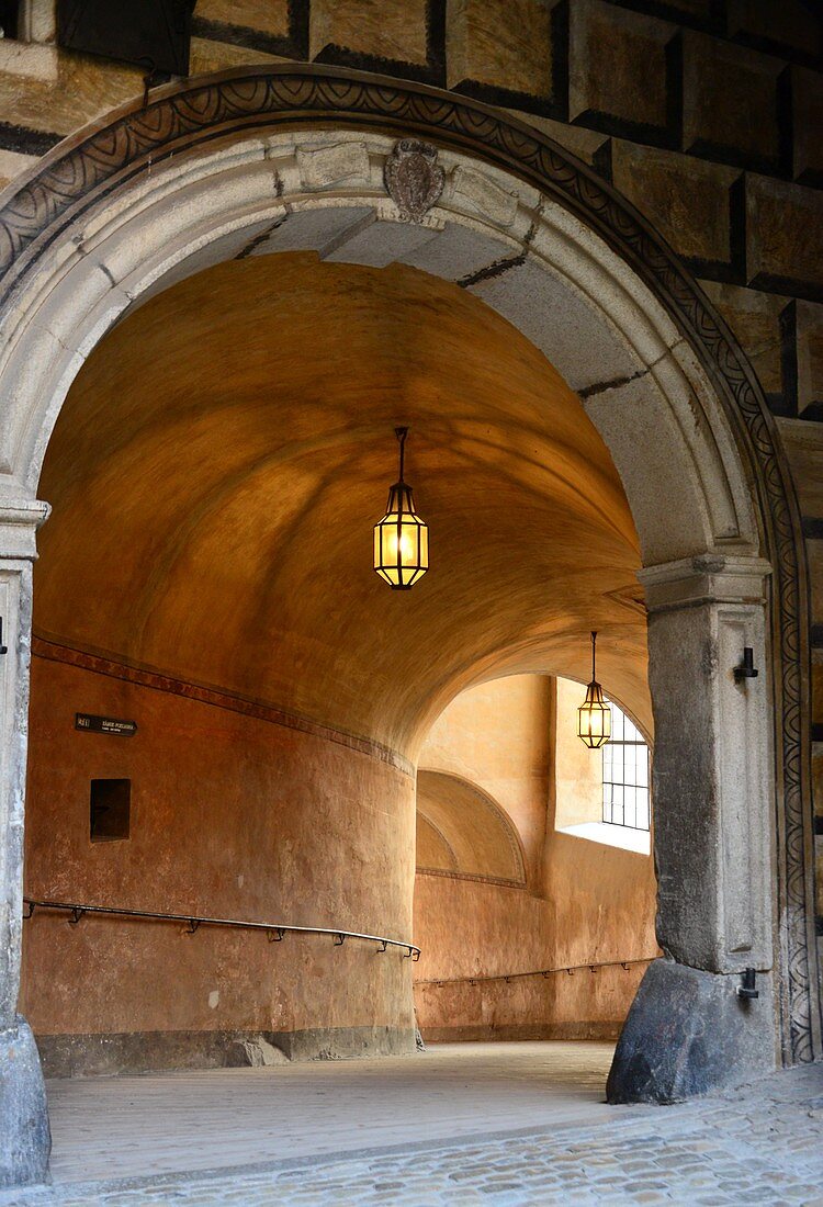 in the castle, Krumau on the Vltava, South Bohemia, Czech Republic