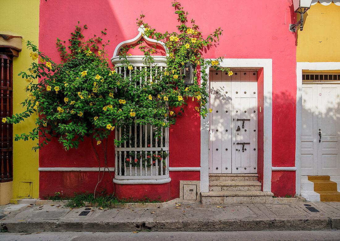 Straße von Getsemani, Cartagena, Departamentos Bolivar, Kolumbien, Südamerika