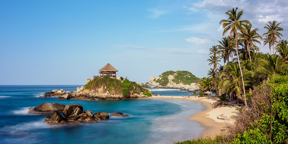 Strand El Cabo San Juan del Guia, Nationalpark Tayrona, Departamento del Magdalena, Karibik, Kolumbien, Südamerika