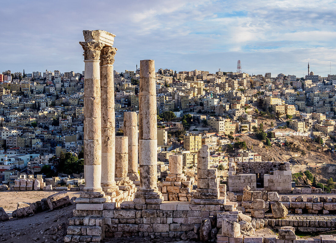 Tempel der Herkules-Ruinen, Amman Citadel, Gouvernement Amman, Jordanien, Mittlerer Osten