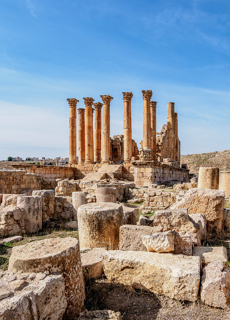 Temple of Artemis, Jerash, Jerash Governorate, Jordan, Middle East