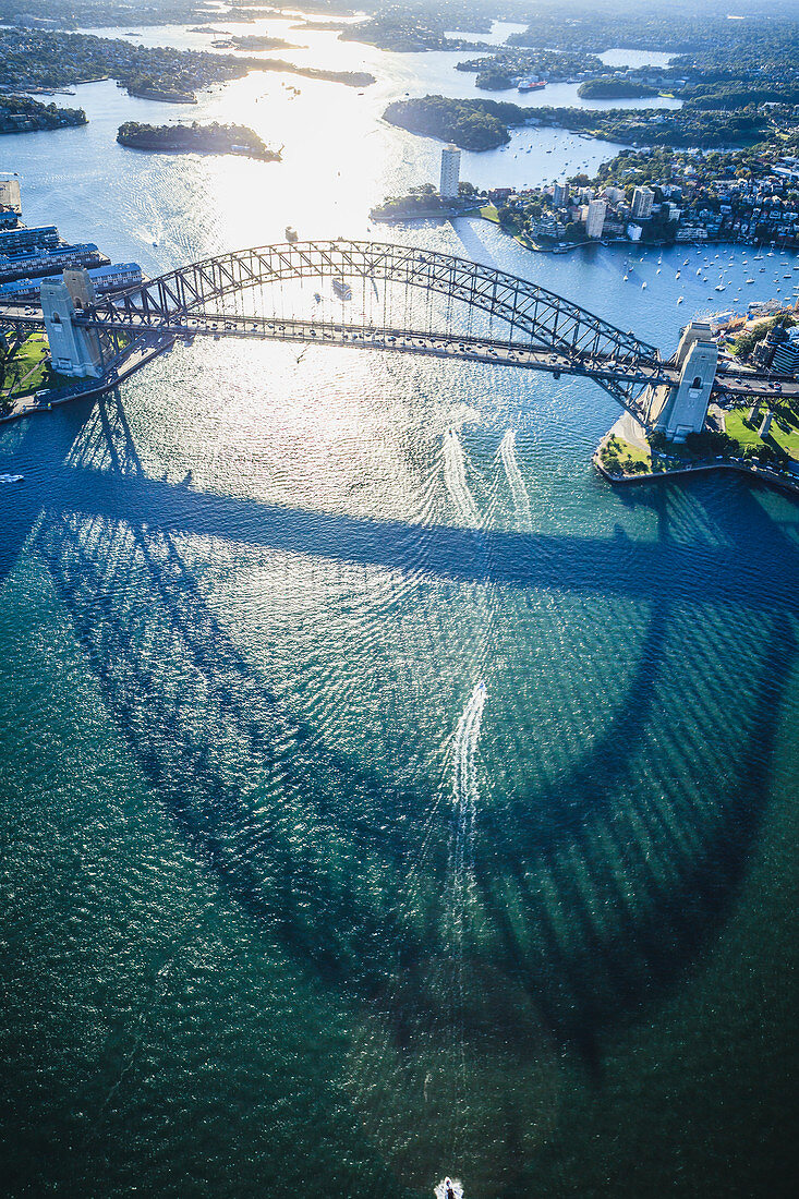 Aerial view of Sydney cityscape, Sydney, New South Wales, Australia