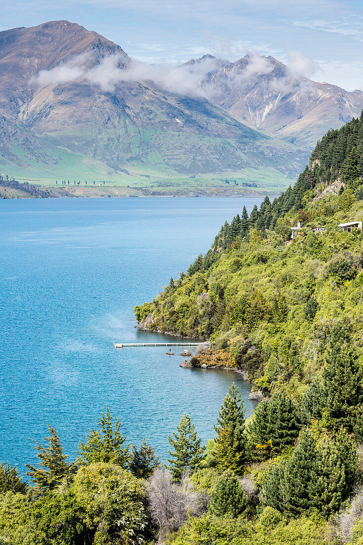 Luftbild von Lake Wanaka, Neuseeland