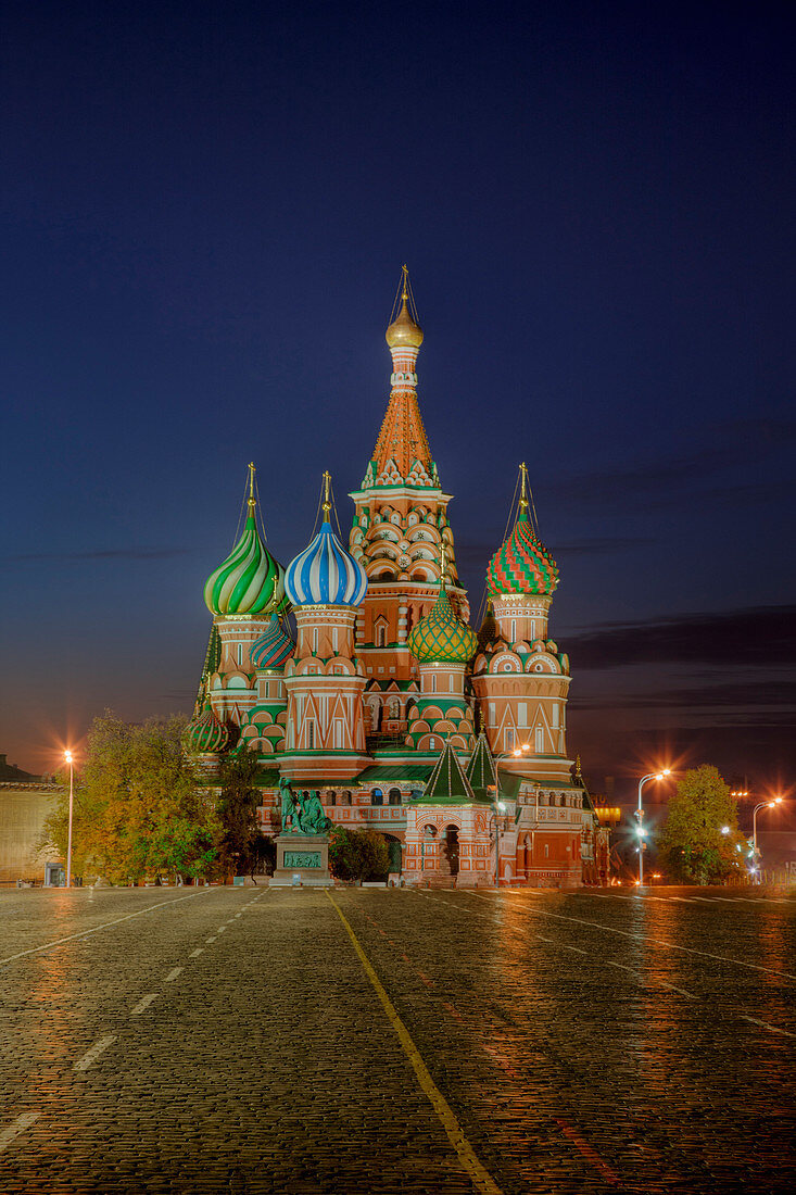 Saint Basil's Cathedral and Red Square, Moscow, Russia