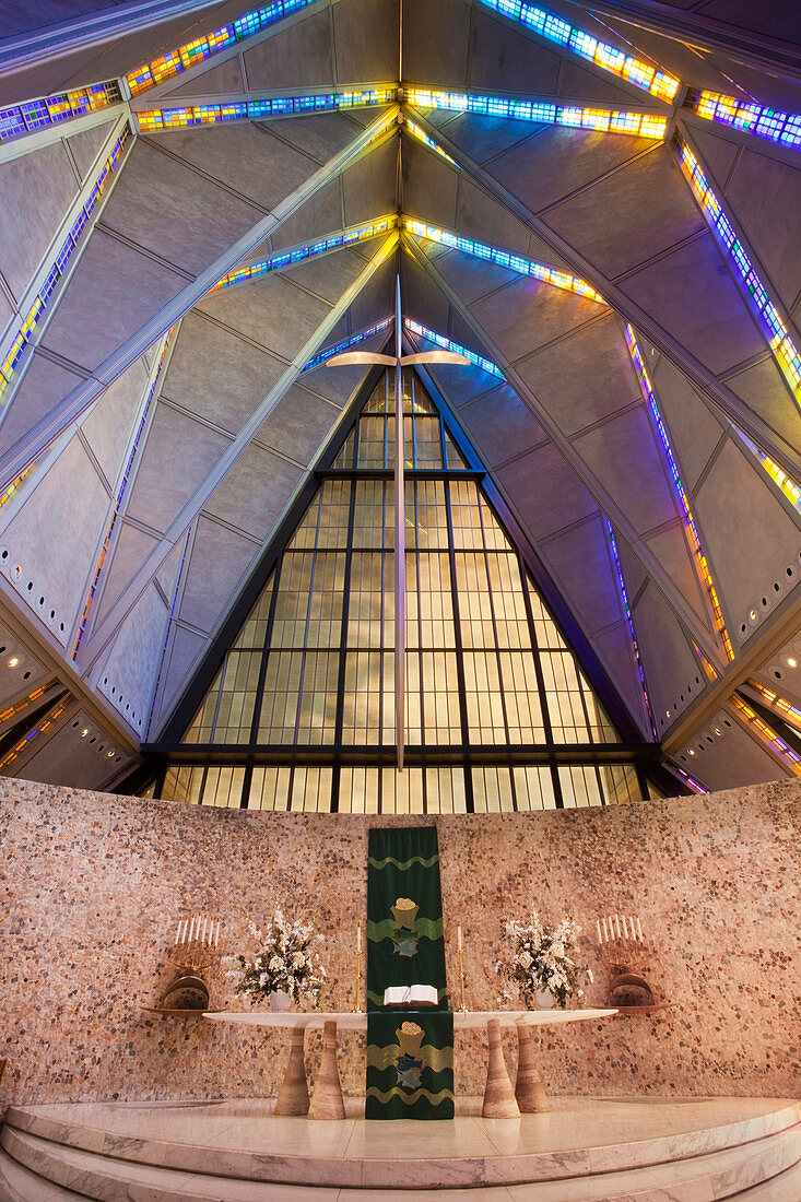 Kadettenkapelle Alter, Colorado Springs, Colorado, Vereinigte Staaten von Amerika