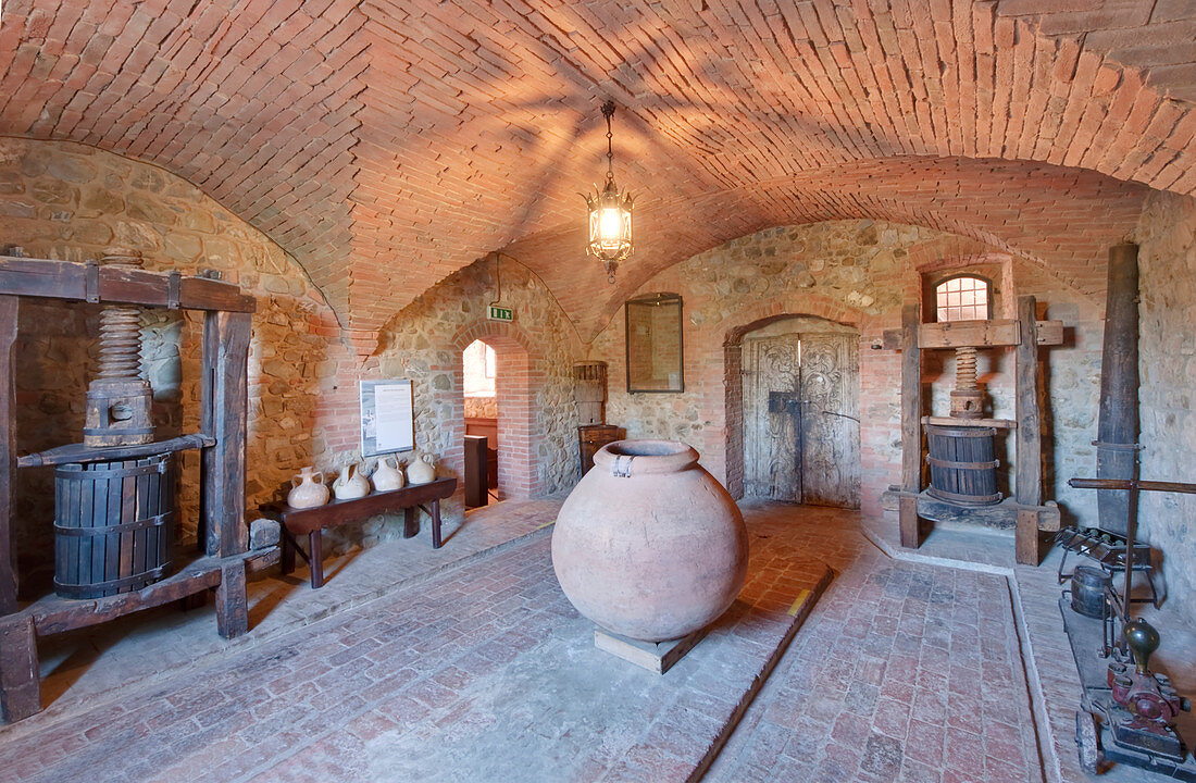 Castello Banfi Museum, Toskana, Italien