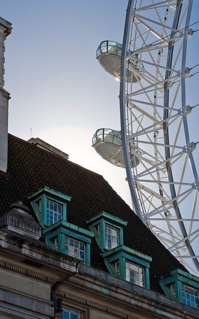 Building with Ferris Wheel,London, United Kingdom