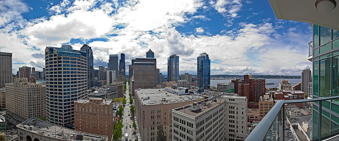 Downtown Seattle Skyline, Seattle, Washington, Vereinigte Staaten von Amerika