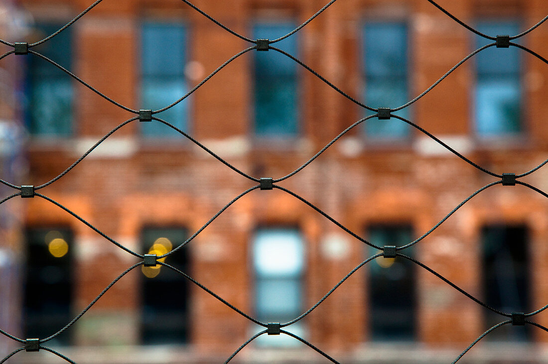 Urban Wire Mesh Fence,New York, New York, United States