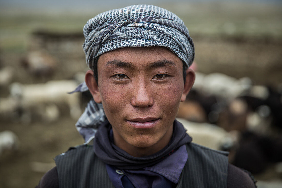 Kyrgyz boy in the Pamir, Afghanistan, Asia