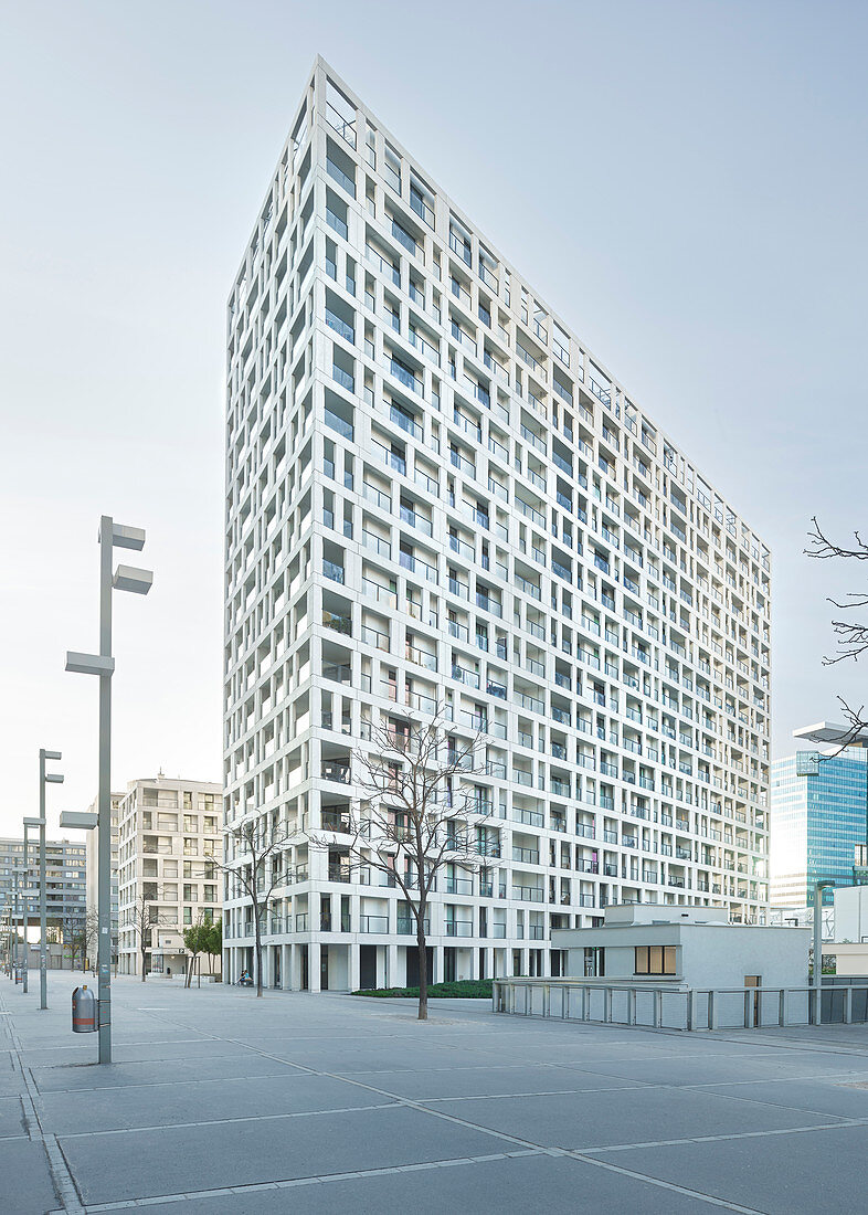 DC Living residential building, Donaustadt, Donauinsel, 22nd district, Vienna, Austria