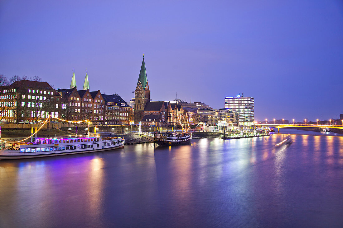 Weser River, Bremen, Germany, Europe