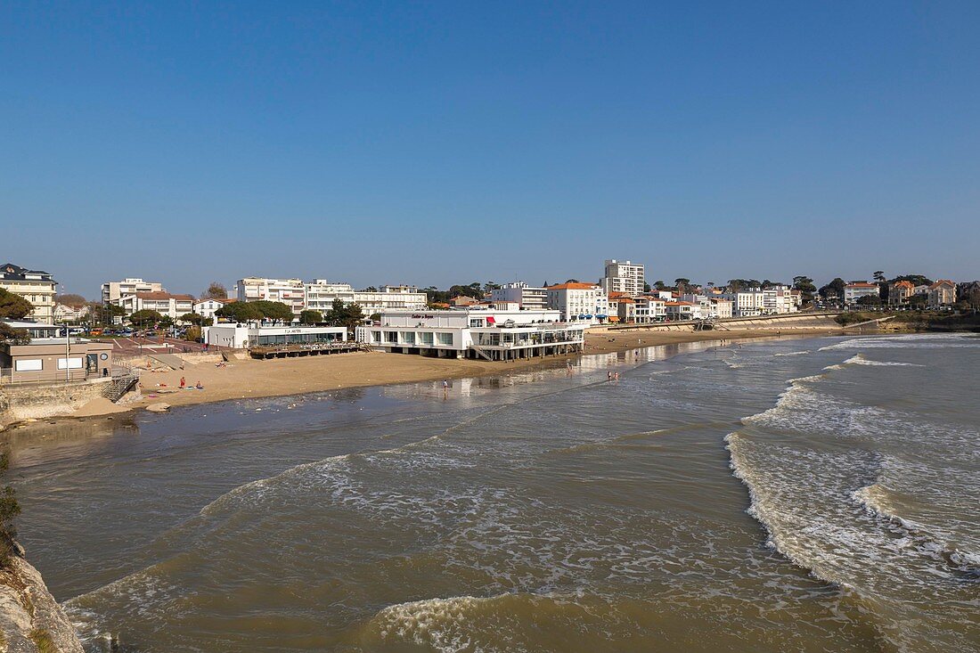 France, Charente Maritime, Royan, Royan Pontaillac casino opposite the conch Pontaillac