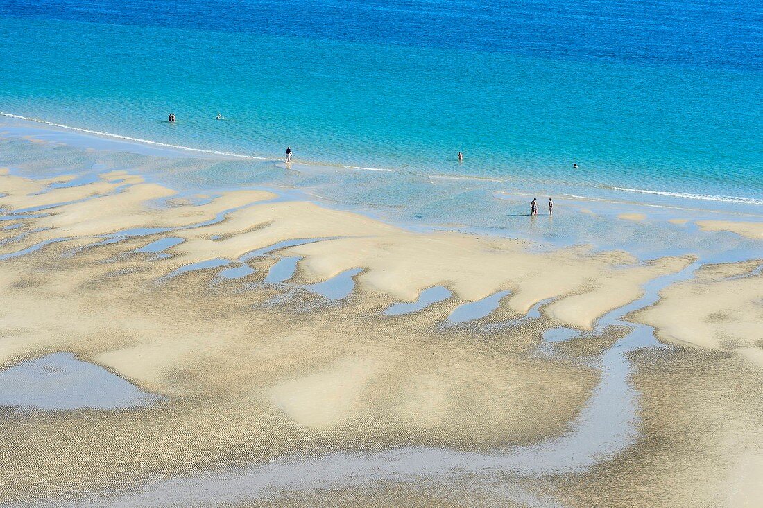 France, Manche, Barneville Carteret, the beach