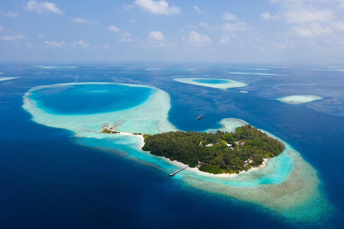 Ferieninsel Villivaru, Sued Male Atoll, Indischer Ozean, Malediven