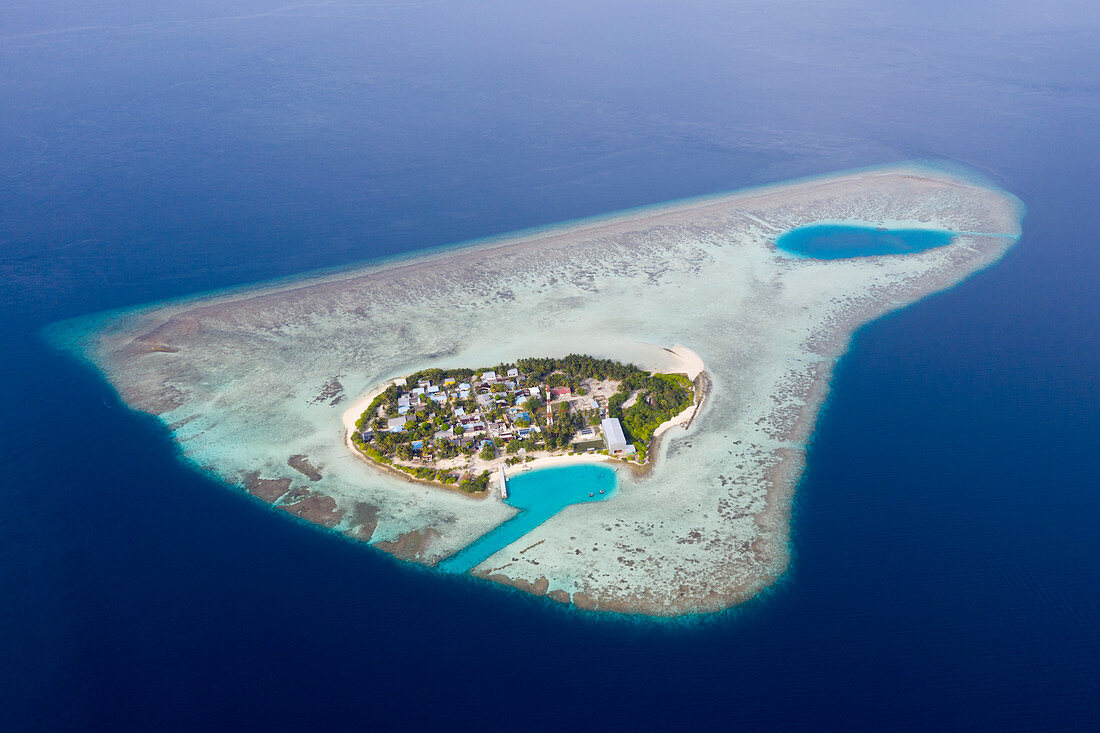 Einheimischeninsel Rakheedhoo, Felidhu Atoll, Indischer Ozean, Malediven