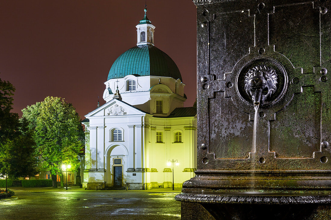 Benediktinerkloster und Kirche St. Kasimir, Neuer Marktplatz, Altstadt, Warschau, Polen, Europa