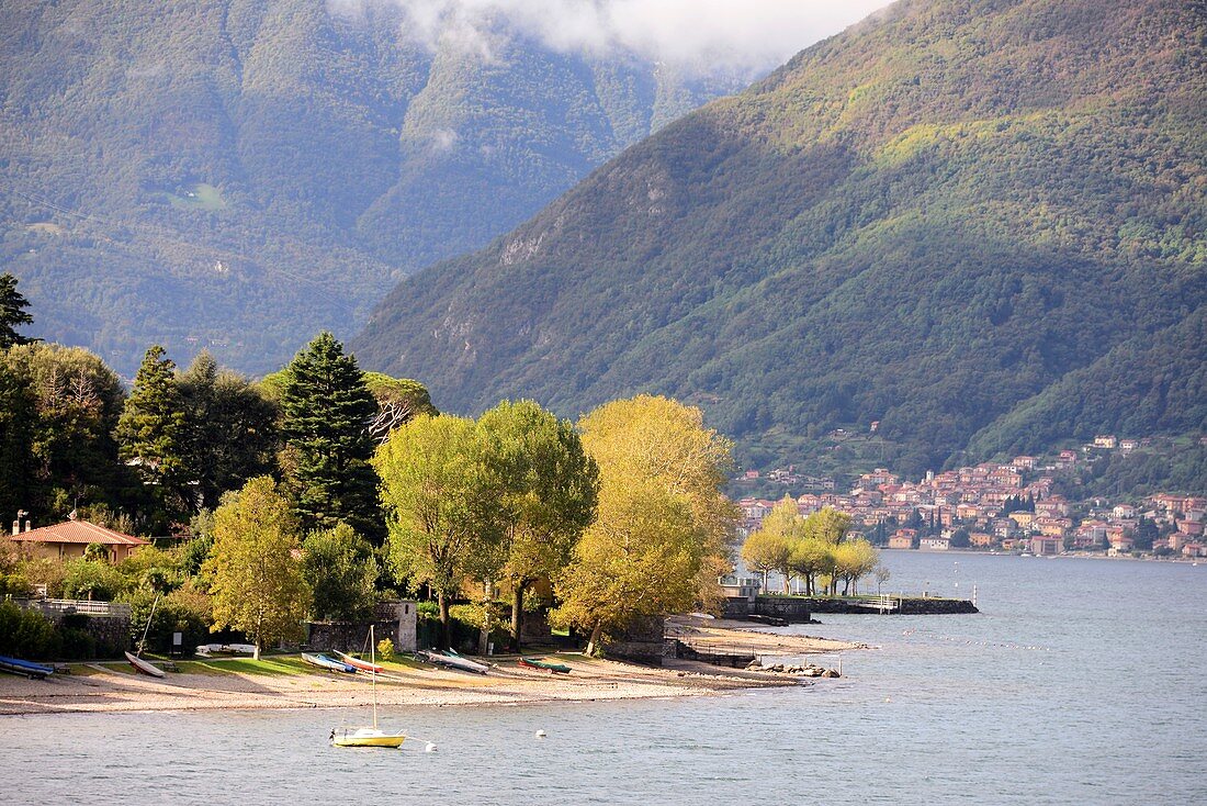 near Bellano on the east bank, Lake Como, Lombardy, Italy