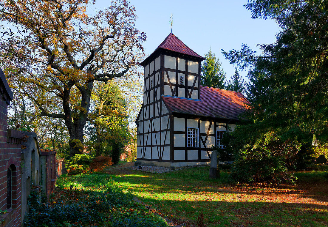 Church in Ferch, Schwielowsee municipality, Brandenburg, Germany