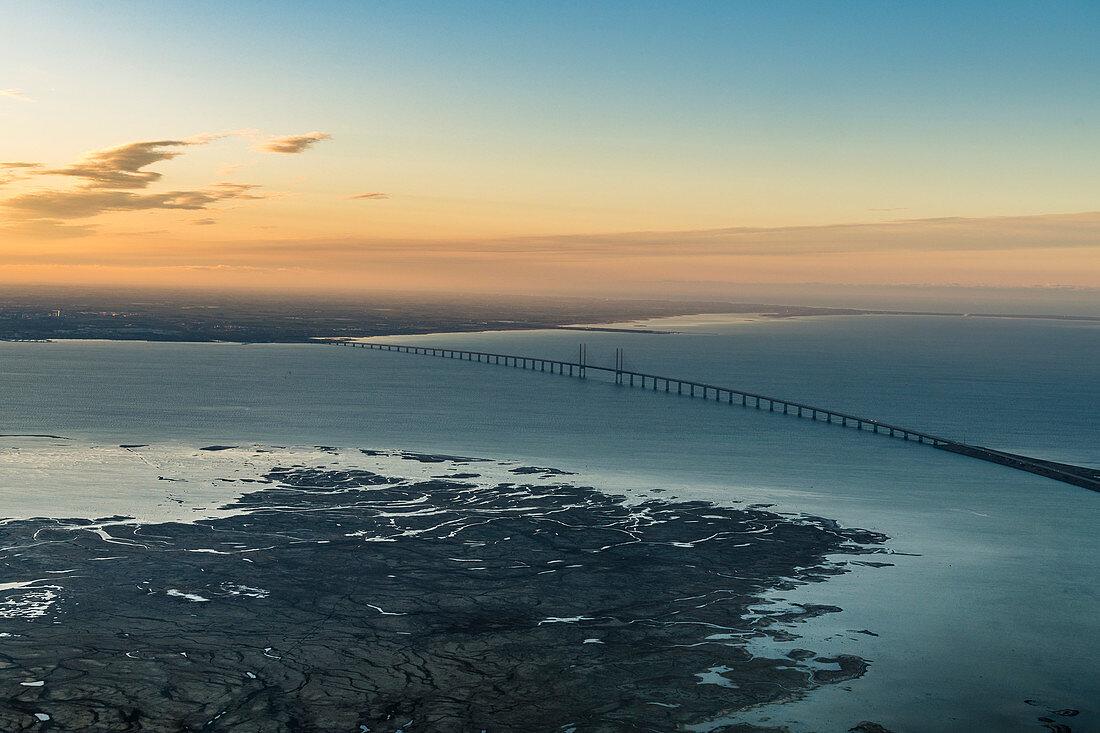 Öresundbrücke zwischen Malmö und Kopenhagen, Dänemark