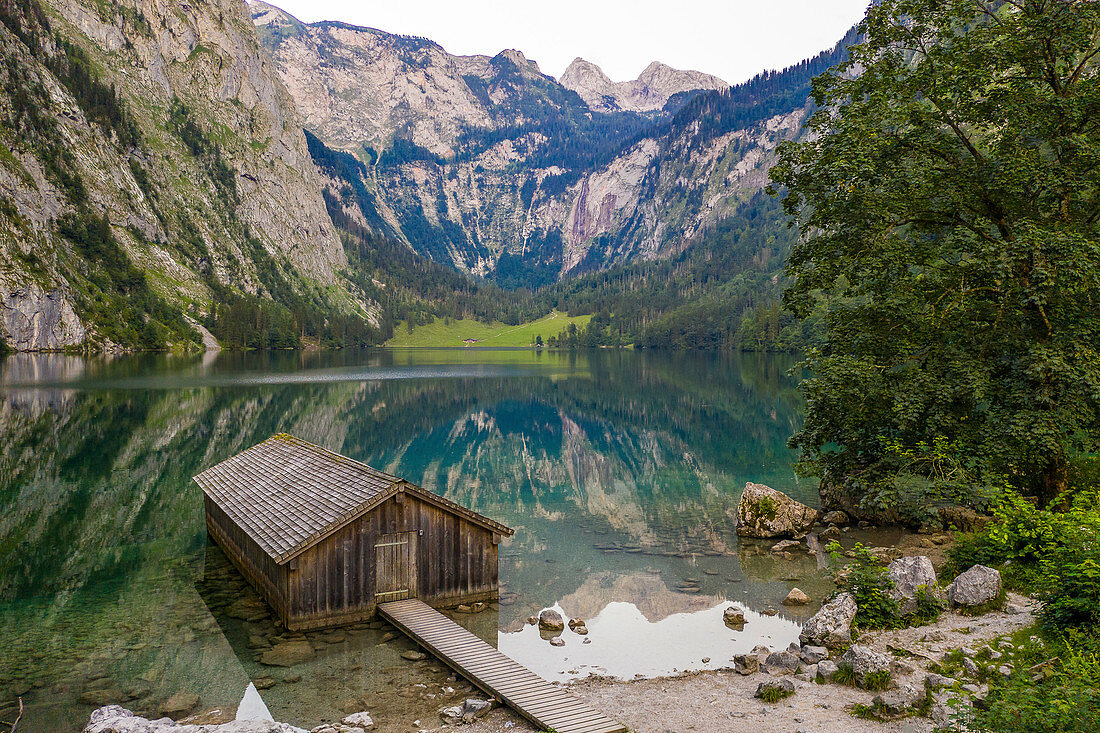 Boathouse, Obersee, Berchtesgaden, Bavaria