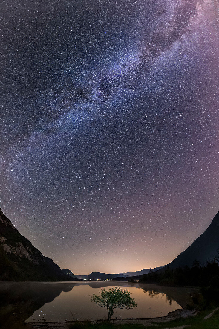 Milky Way over Lake Bohinj, Triglav National Park, Slovenia