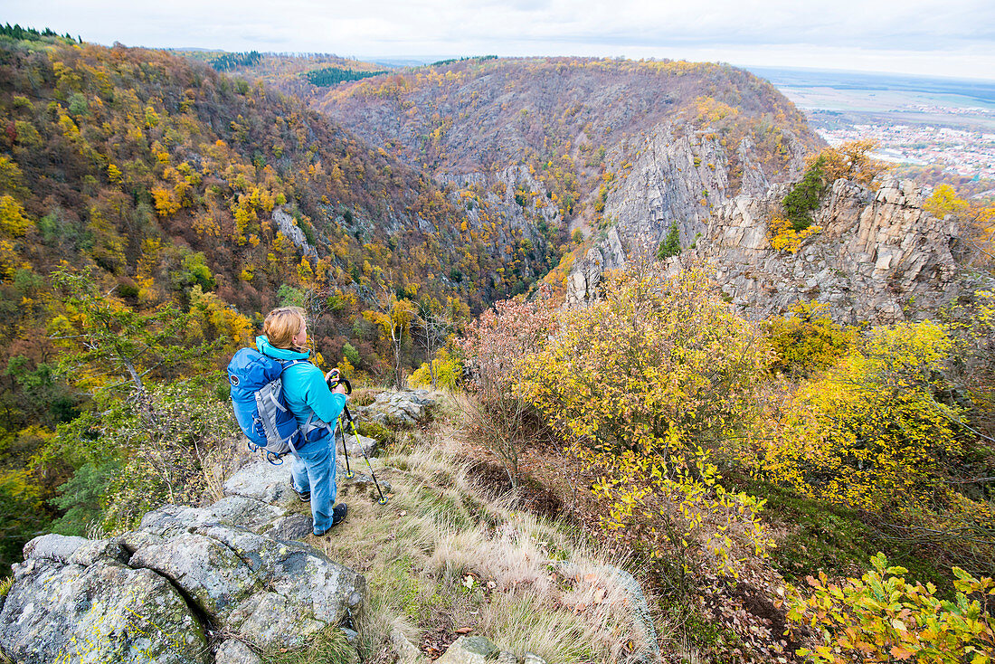 Indian Summer in der Bodeschlucht bei Thale im Harz