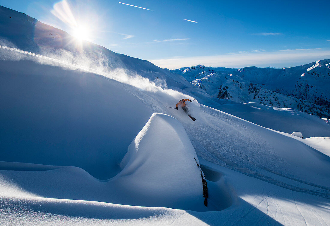 Snowy start to the season in Hochfügen, Tyrol, Zillertal