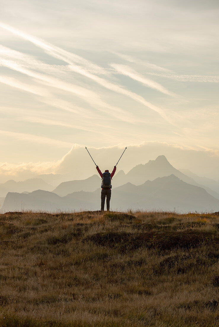 Sunrise over Melchboden, Zillertal, Tyrol, Austria