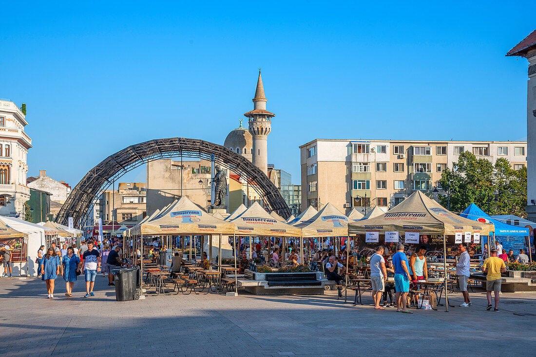 Food Festival on Ovid Square, Constanta, Dobruja, Black Sea Coast, Romania