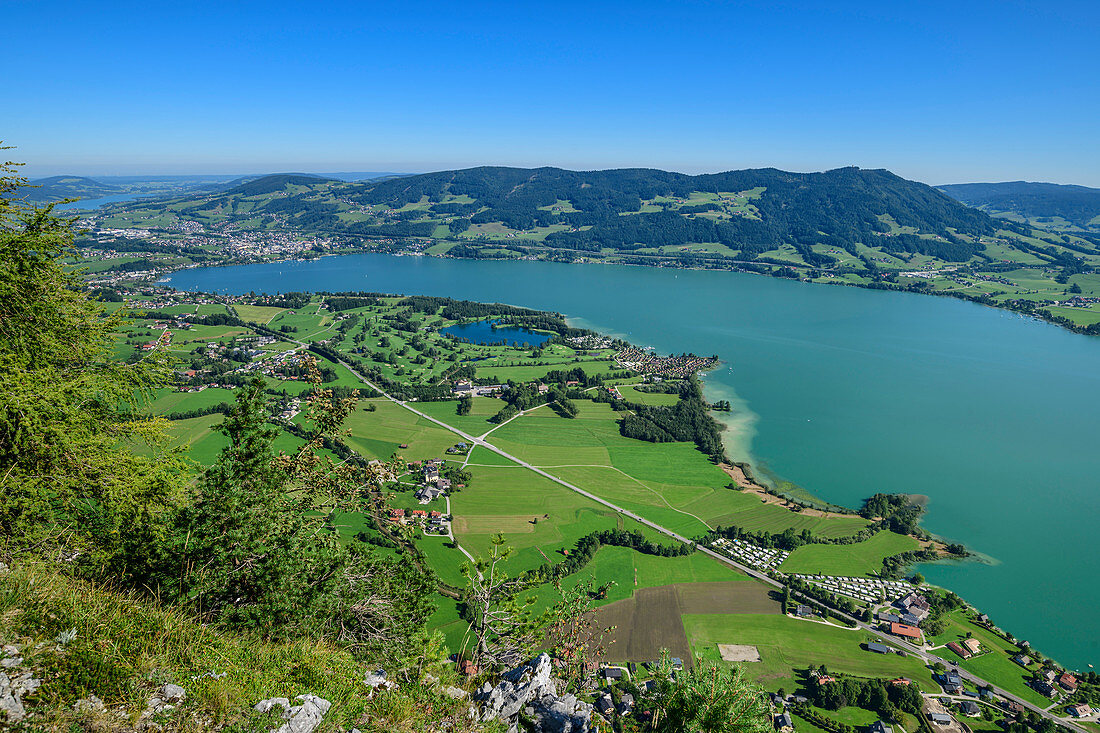 Deep view of Mondsee, Salzkammergut, Salzburg, Austria