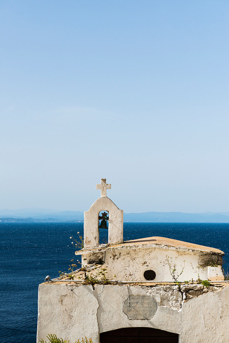 dilapidated chapel, Bonifacio, Corse-du-Sud, Corsica, France