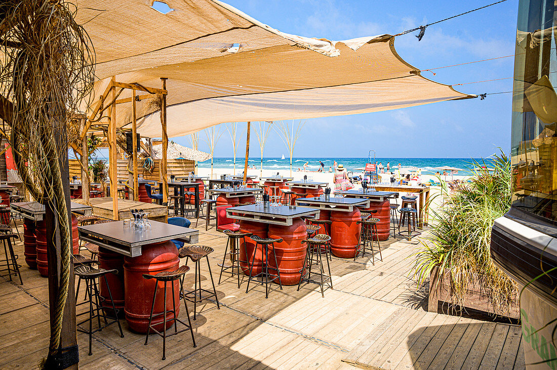 Chez Biquet beach restaurant, Leucate Plage, Occitania, France