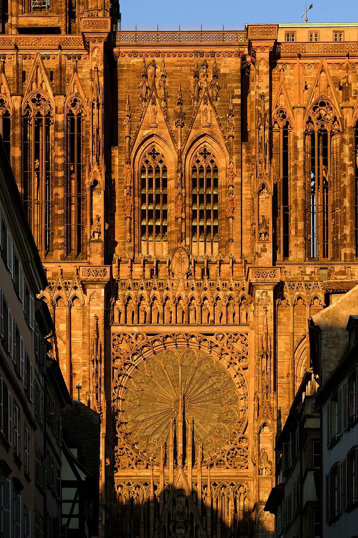 Frankreich, Bas Rhin, Straßburg, Altstadt, UNESCO Weltkulturerbe, Kathedrale Notre Dame