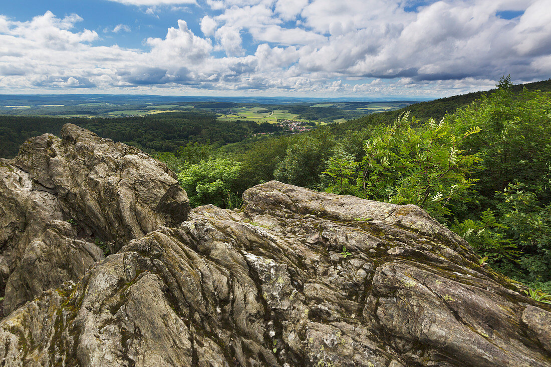 Aussichtsfelsen Großer Zacken, Taunus, Hessen, Deutschland