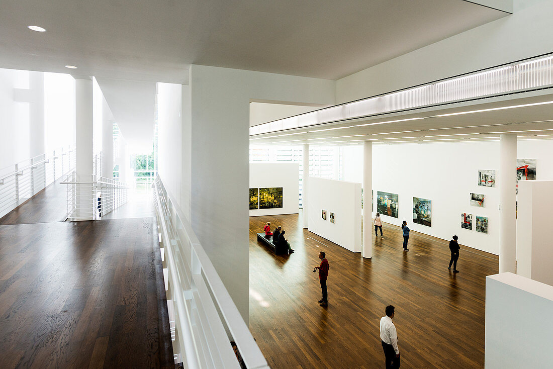 Innenaufnahme, Museum Frieder Burda, Architekt Richard Meier, Baden-Baden, Schwarzwald, Baden-Württemberg, Deutschland