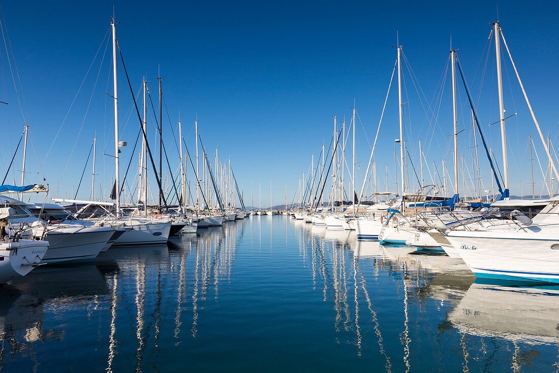 France, Var, Saint Raphael, Santa Lucia harbour