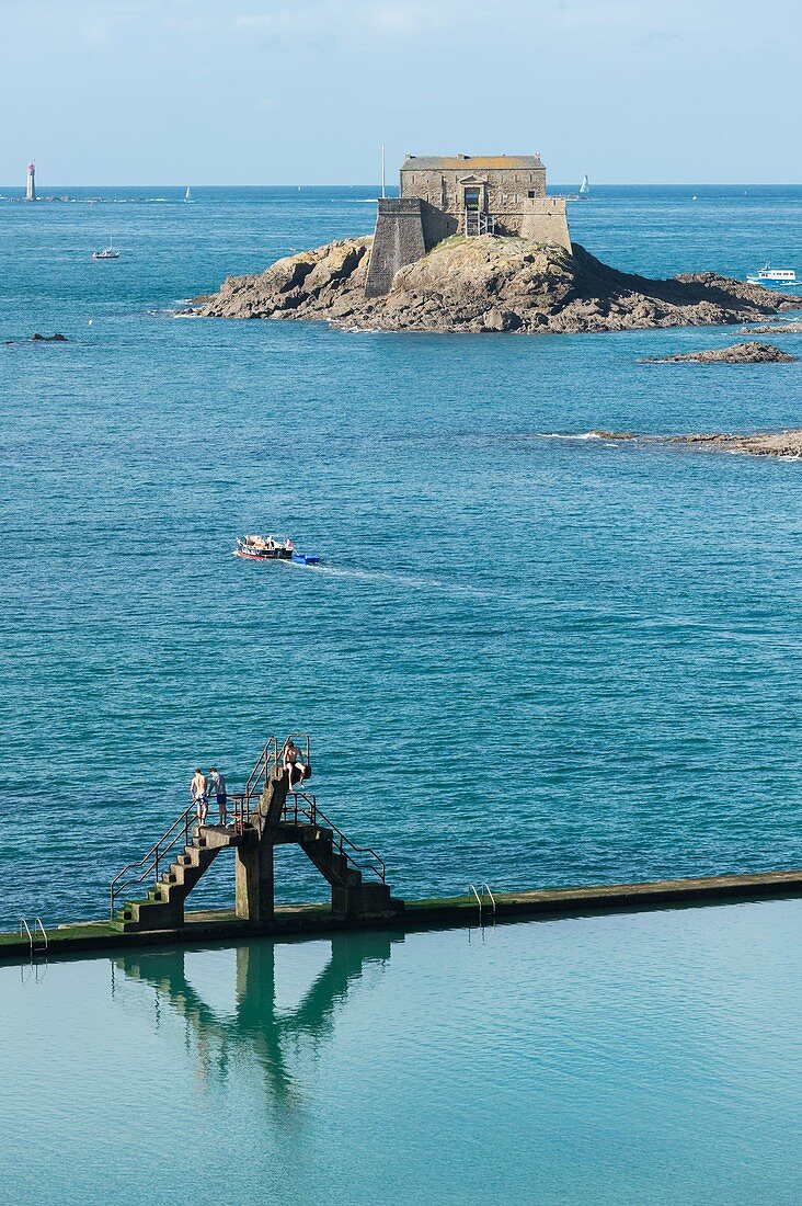 Frankreich, Ille-et-Vilaine, Saint-Malo, le Petit Bé aus Saint-Malo