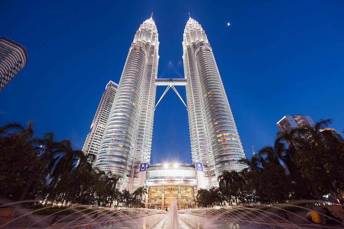 Petronas-Zwillingstürme, Kuala Lumpur, Malaysia, Südostasien, Asien