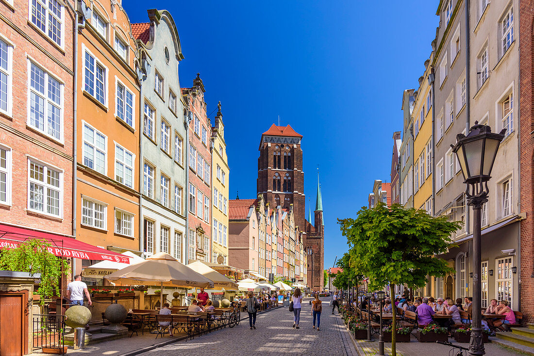 Basilika der Heiligen Maria von Mariä Himmelfahrt in Danzig, auch Mariacki-Kirche, Piwna Straße. Danzig, Polen