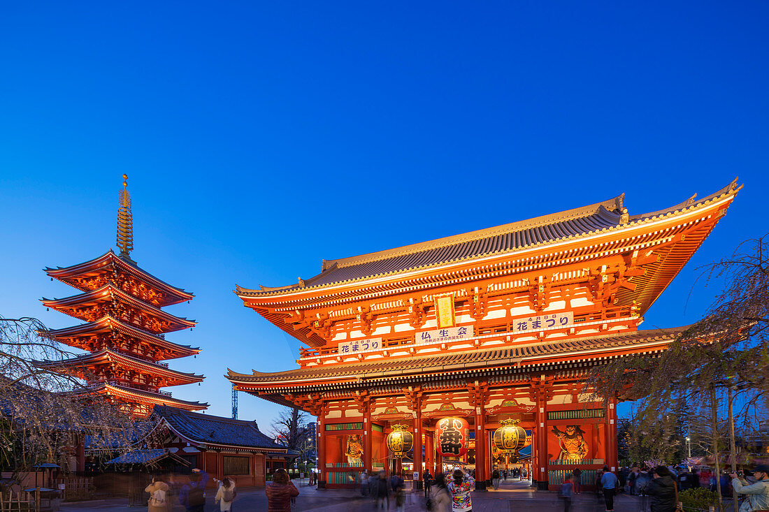 Sensoji-Tempel, Asakusa, Tokio, Japan, Asien