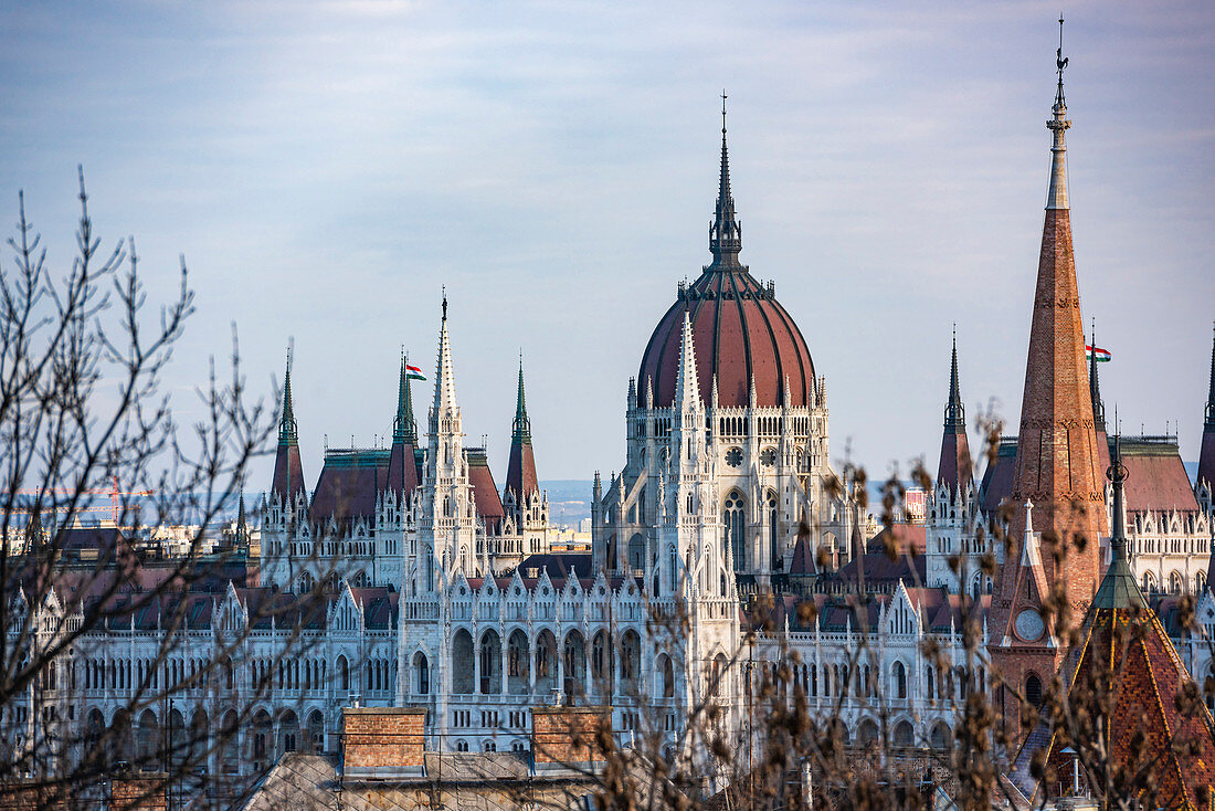 Parlamentsgebäude, Budapest, Ungarn, Europa
