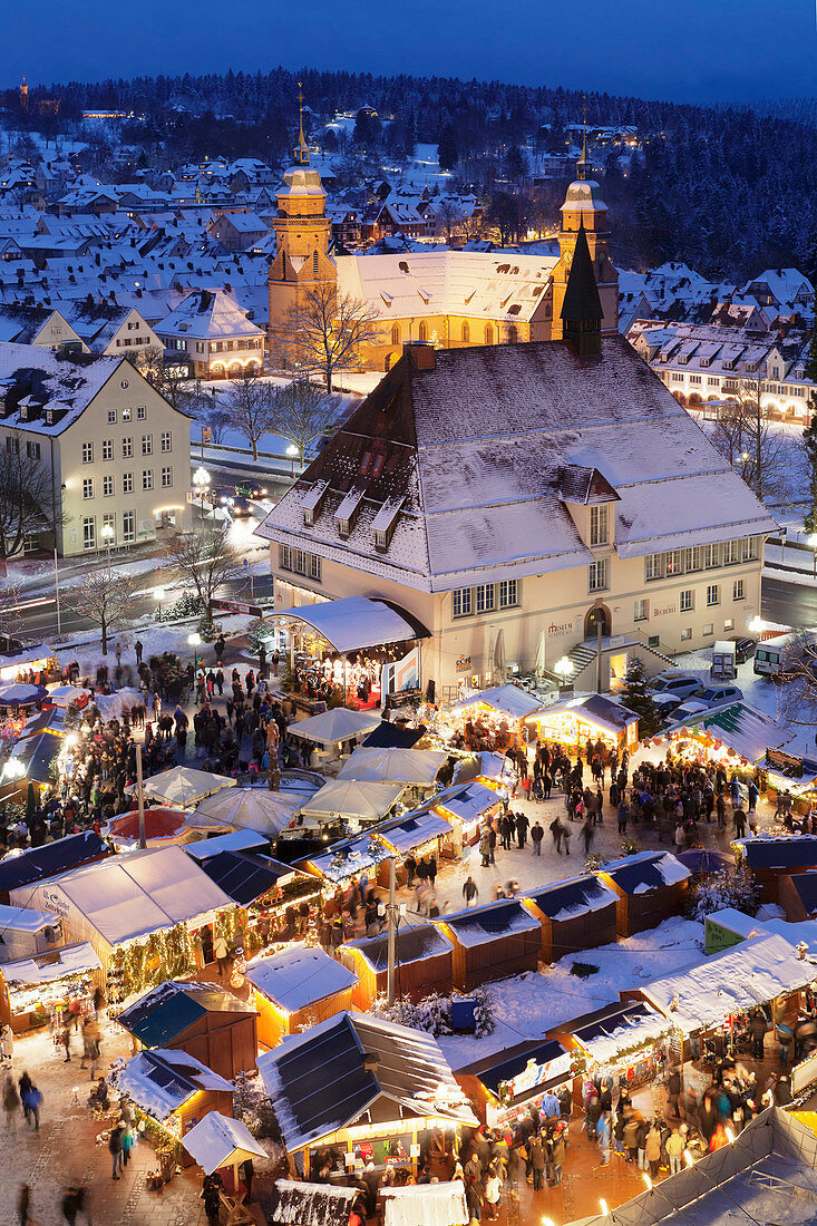 Christmas market, Freudenstadt, Black Forest, Baden-Wurttemberg, Germany, Europe