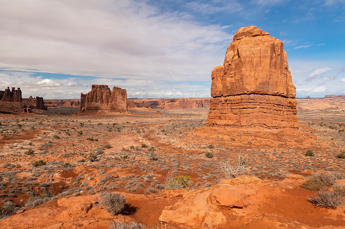 Park Avenue, Arches National Park, Moab, Utah, Vereinigte Staaten von Amerika, Nordamerika